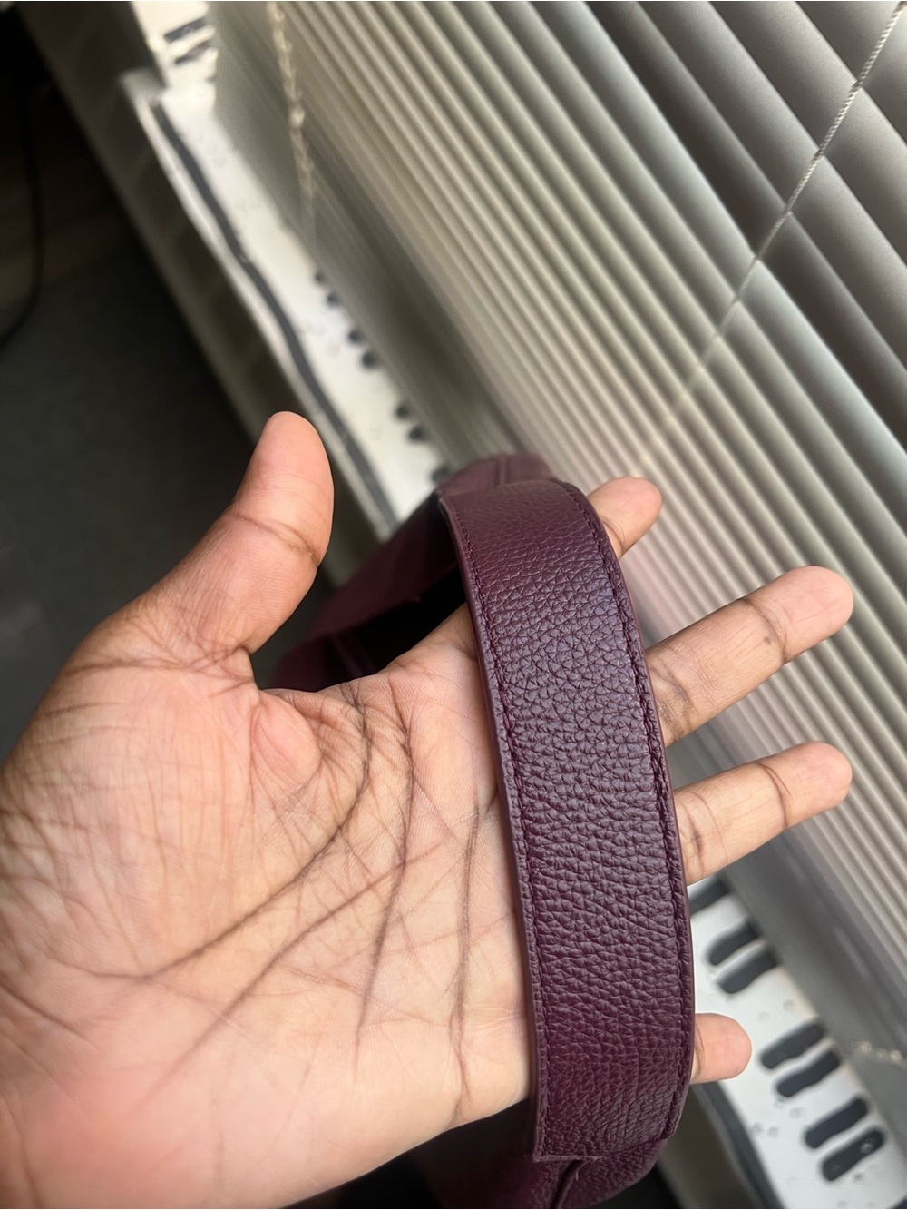 & Other Stories Plum Leather Hobo Shoulder Bag - Picture 15 of 16